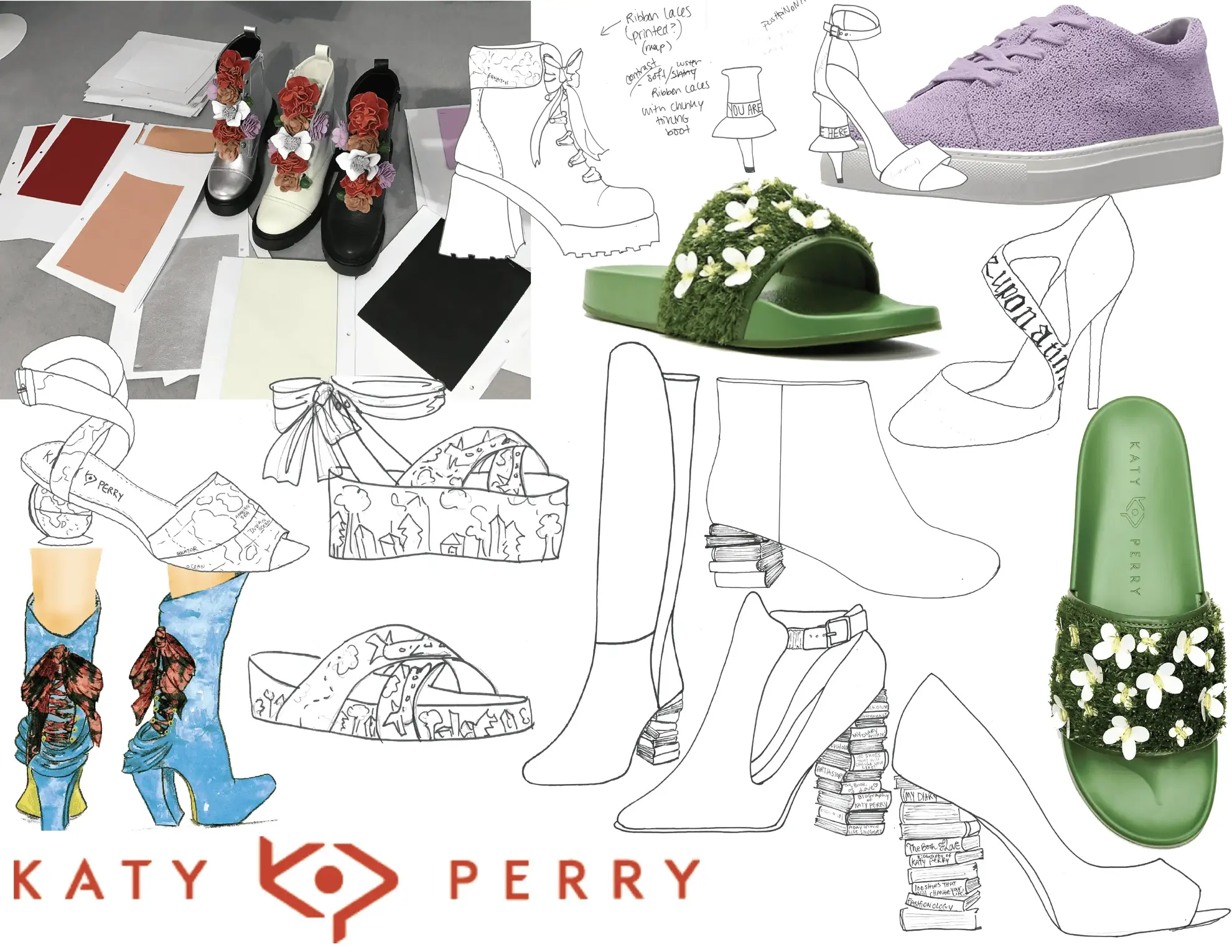 Katy Perry footwear collection design development